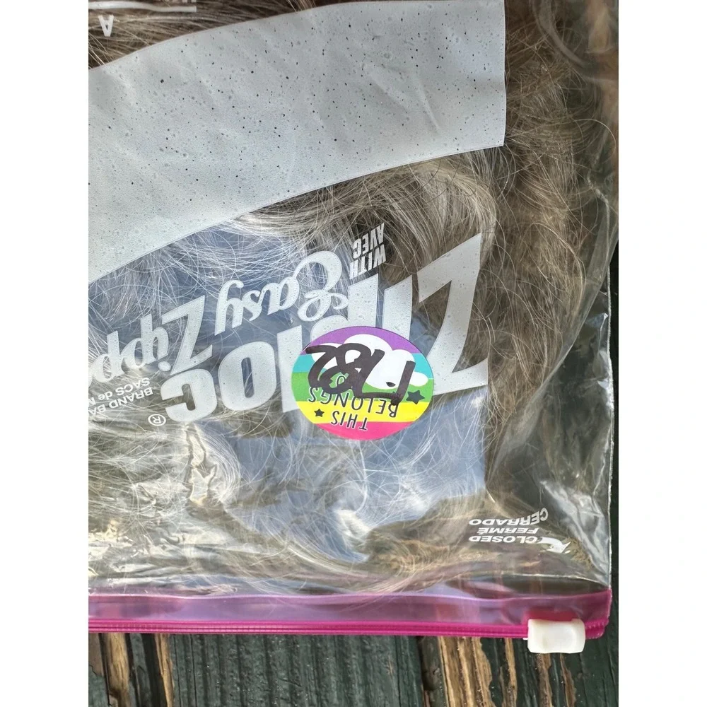 European Naturals Thomas Charles Hairpiece Wig Topper Ash Blonde Grey Curly 10in